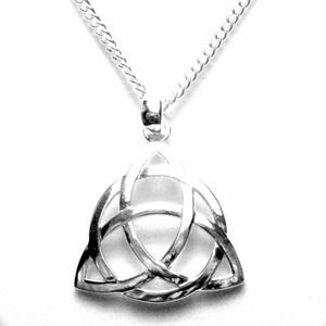 Large Irish Love Knot or Triquetra Necklace 49